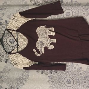 Cute shirt with an elephant